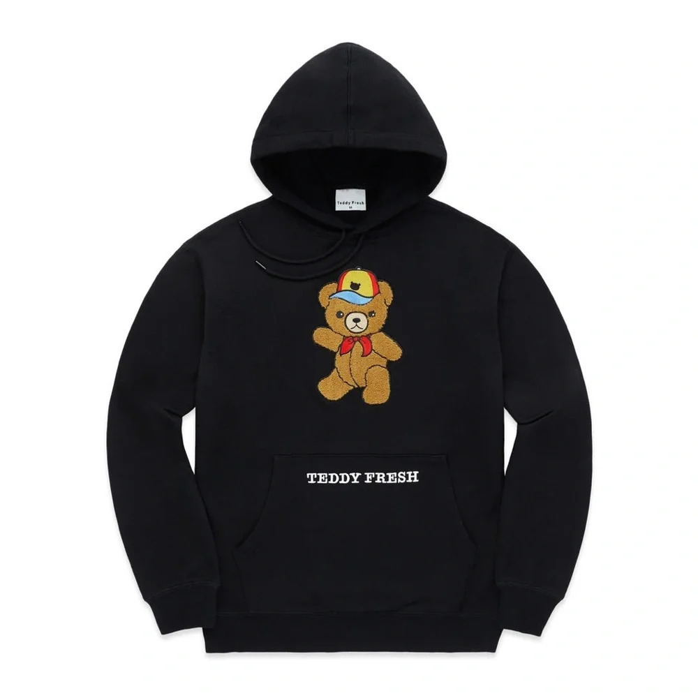 Teddy Fresh Chenille Teddy Bear Hoodie size Medium